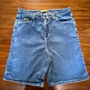 Empyre Jorts Jean Shorts Extra Baggy Long Skater Size 38”-40” Waist